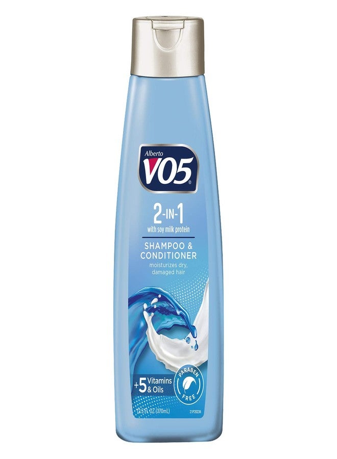 Alberto VO5 VO5 2-IN-1 Moisturizing Shampoo and Conditioner - 12.5 Fl Oz - Deeply Nourishing Formula Revitalizes Dry and Damaged Hair - Image 1